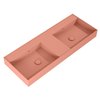 Elita Level DUO nástenné umývadlo Solid Surface 120,5x45,5 cm Pink Matt RE041461206600