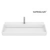 Roca TURA nástenné/nábytkové keramické umývadlo s 1 otvorom na batériu 100 x 43 cm, A327698000