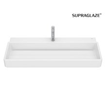 Roca TURA nástenné/nábytkové keramické umývadlo s 1 otvorom na batériu 100 x 43 cm, A327698000