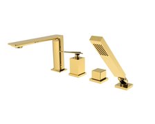 Besco ASPIRA 4-otvorová vaňová batéria zlatá BW-A4-ZL