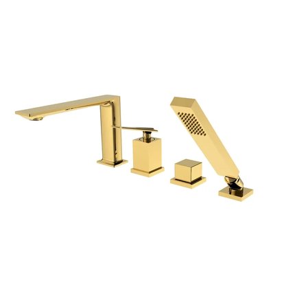 Besco ASPIRA 4-otvorová vaňová batéria zlatá BW-A4-ZL