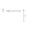 Roca HOTELS dvojramenný držiak uterákov 40 cm A817578B00
