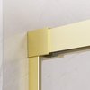 Radaway IDEA 6 BRUSHED LIGHT GOLD DWJ sprchové dvere 115 x 205 cm, sklo číre 387022-98-01R