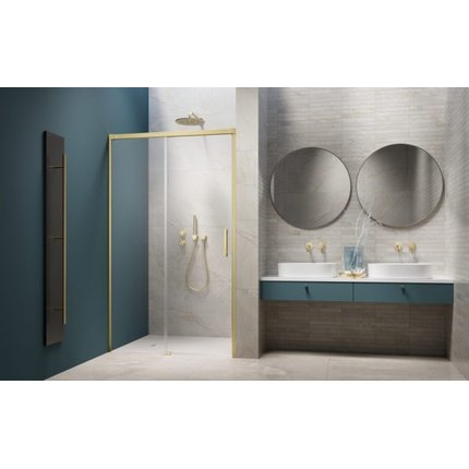 Radaway IDEA 6 BRUSHED LIGHT GOLD DWJ sprchové dvere 115 x 205 cm, sklo číre 387022-98-01R