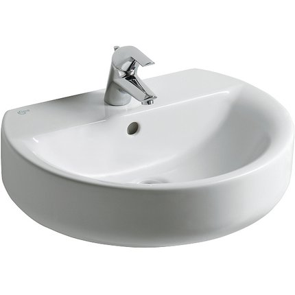 Connet umývadlo 45 cm, biele s otvorom na batériu