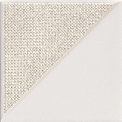 Tubadzin REFLECTION White 2 matný + lesklý keramický obklad 14,8 x 14,8 cm
