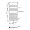 NOVASERVIS kúpeľňový radiátor 600 x 1200 mm chróm - rovný 600/1200/RS,0
