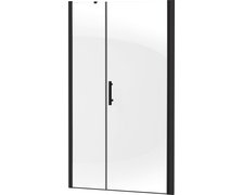 DEANTE MOON sprchové dvere 100 x 200 cm, sklo číre, profil nero KTM_N12P