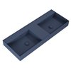 Elita Level DUO nástenné umývadlo Solid Surface 120,5x45,5 cm Navy Blue Matt RE041461207030