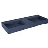 Elita Level DUO nástenné umývadlo Solid Surface 120,5x45,5 cm Navy Blue Matt RE041461207030
