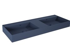 Elita Level DUO nástenné umývadlo Solid Surface 120,5x45,5 cm Navy Blue Matt RE041461207030