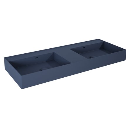 Elita Level DUO nástenné umývadlo Solid Surface 120,5x45,5 cm Navy Blue Matt RE041461207030