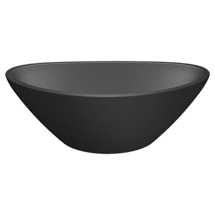 Kuchinox VELA granitové umývadlo na dosku bez otvoru pre batériu 36 cm, čierne VGV1710T