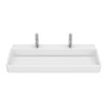Roca TURA nástenné/nábytkové keramické umývadlo s 2 otvormi na batériu 100 x 43 cm, A327699000