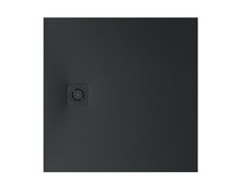 Roca MAGMA STONEX štvorcová kompozitná sprchová vanička 90 x 90 cm, čierna APE0138438403400
