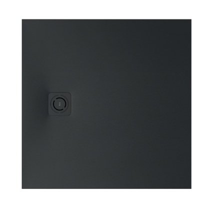 Roca MAGMA STONEX štvorcová kompozitná sprchová vanička 90 x 90 cm, čierna APE0138438403400