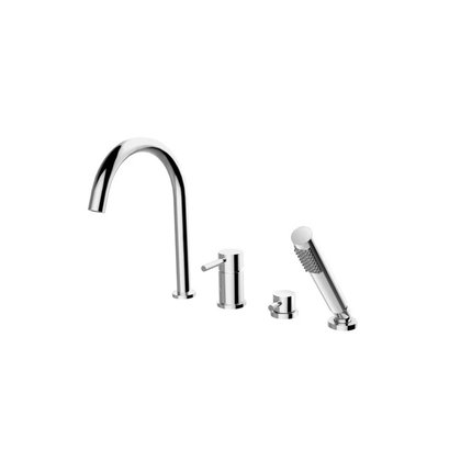 Besco ILLUSION 4-otvorová vaňová batéria chróm BW-I4-CH