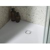 Roca MAGMA STONEX obdĺžniková kompozitná sprchová vanička 100 x 70 cm, biela APE013E82BC03100