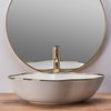 Rea PEARL GOLD EDGE keramické umývadlo na dosku 51,5 x 37,5 cm U0696