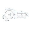 Rea CHARLOTTE keramické umývadlo na dosku 36,5 cm U6960