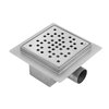 Rea DOTS nerezový sprchový žľab 12 x 12 cm, brúsený nikel G6202