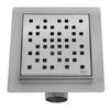 Rea DOTS nerezový sprchový žľab 12 x 12 cm, brúsený nikel G6202