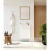 Kúpeľňová skrinka Nook set s umývadlom 55 cm biela matná 010-SU55-02+TR41366