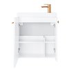 Kúpeľňová skrinka Nook set s umývadlom 55 cm biela matná 010-SU55-02+TR41366