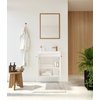 Kúpeľňová skrinka Nook set s umývadlom 55 cm biela matná 010-SU55-02+TR41366
