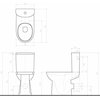 Kolo Geberit NOVA PRO bez bariér WC kombi odpad zadný, nádržka oválna, výška 46 cm