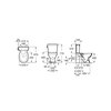 Roca Carment WC kombi RimFree 67 x 37 cm, biela A3420A7000/A3410A1000
