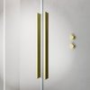 Radaway FURO BRUSHED GOLD KDJ obdĺžnikový sprchový kút 130 x 70 x 200 cm 10104672-99-01L+10110630-01-01+10113070-01-01