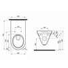 Kolo Geberit NOVA PRO bez bariér WC misa závesná s hlbokým splachovaním 70 x 35 x 34 cm