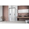 Radaway IDEA BLACK KDJ obdĺžnikový sprchový kút 110 x 75 x 205 cm 387041-54-01R+387049-54-01L