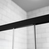 Radaway IDEA BLACK KDJ obdĺžnikový sprchový kút 110 x 75 x 205 cm 387041-54-01R+387049-54-01L