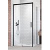 Radaway IDEA BLACK KDJ obdĺžnikový sprchový kút 110 x 75 x 205 cm 387041-54-01R+387049-54-01L