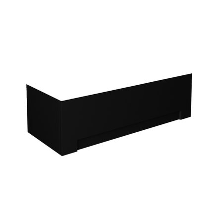Besco UNI BLACK čelný panel k vani 180 cm
