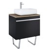 Elita MOODY 70 1S+1S skrinka pod umývadlo čierna matná 71,5x54x47,1 cm RE010700037160
