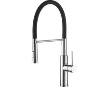 Kuchinox SHIRE drezová vodovodná batéria s výtokom v tvare „U“, chróm/čierna BQH_778D