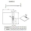 Radaway Giaros C sprchová vanička z mramorového zlepenca 90 x 90 cm MKGC9090-03
