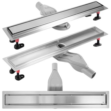 Rea NEOX SUPERFLOW BRÚSENÝ NIKEL nerezový sprchový žľab 70 cm G2706