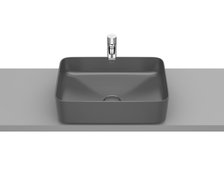 Roca INSPIRA Square FINECERAMIC ®  umývadlo na dosku 50 x 37 cm, onyx A327530640