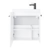 Kúpeľňová skrinka Nook set s umývadlom 55 cm biela matná 010-SU55-03+TR41366