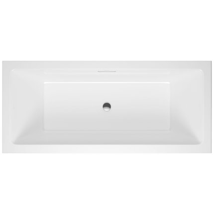 Excellent Heaven SLIM – Obdĺžniková akrylátová vaňa do kúpeľne 160 × 75 cm s odtokovým setom FLOW Chrome (WAEX.HEV16CHS)