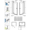 Radaway Essenza Gold DWJ sprchové dvere 110 x 200 cm 1385015-09-01R