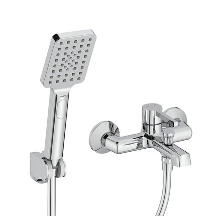 Laveo ALITA nástenná vaňová batéria + sprchová súprava BVA_011D