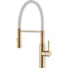Kuchinox SHIRE drezová vodovodná batéria s výtokom v tvare „U“, biela/zlatá BQH_G78D