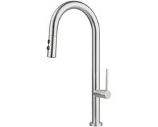 Deante OLFATO drezová vodovodná batéria s výsuvným výtokom - 2 druhy prúdu, brúsená oceľ BQO_F72M