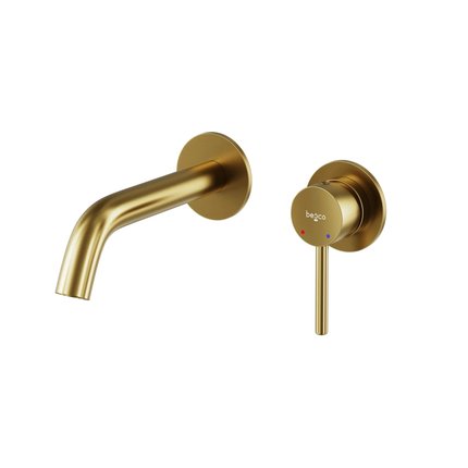 Besco VEO podomietková umývadlová vodovodná batéria brúsená zlatá BU-VS-ZS