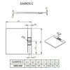 Radaway Giaros C sprchová vanička z mramorového zlepenca 100 x 100 cm M3GRC1010